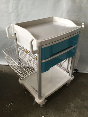 Carrello medico dell'ABS sull'ospedale d'erogazione del carretto di arresto della medicina delle ruote