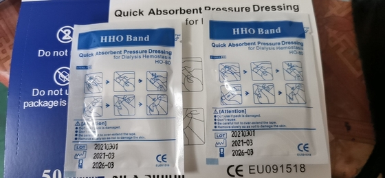 Condimento assorbente rapido di pressione per i materiali di consumo di Hemostatasis di dialisi