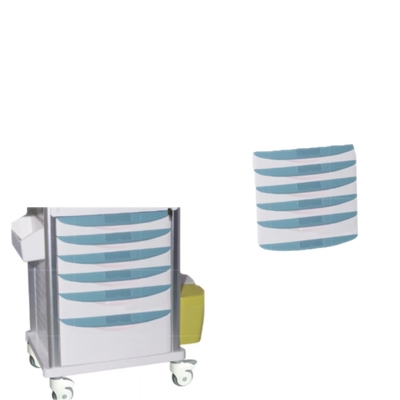 Sei ABS trasversali Mesa Resuscitation Nursing Crash Cart dei freni dei cassetti