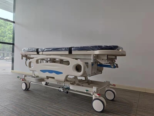 Trasportatore blu regolabile di emergenza dell'ospedale di altezza regolabile
