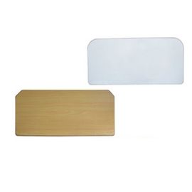 Tabella di plastica Laninated del vassoio del letto di ospedale che pranza pannello anti FramePlate di legno bianco