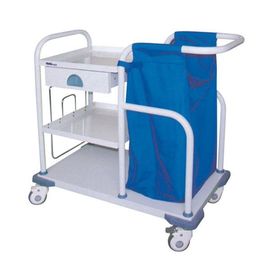 Lavanderia che raccoglie il carrello dello strumento medico per il acciaio al carbonio dell'ospedale dell'hotel spruzzato
