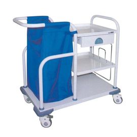 Carrello del carretto di arresto di cure infermieristiche di ricovero ospedaliero con la borsa per lunga vita