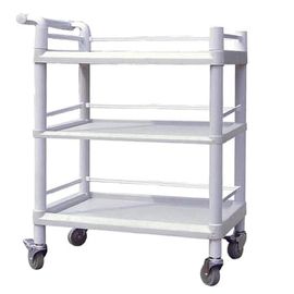 Carretto di plastica del carrello di Tires del forte di Utlity carrello portante 3 dello strumento medico
