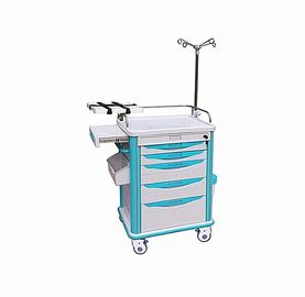 Funzione del carrello di trattamento dell'attrezzatura dell'ospedale del carretto di arresto della medicina dell'ABS multi