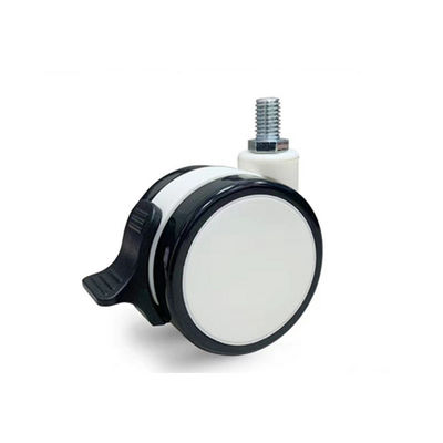 Ruote mediche della macchina per colata continua del materiale M12X25MM dell'unità di elaborazione TPR con la chiusura centrale del freno